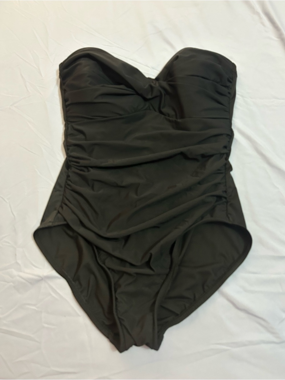 Miraclesuit Strapless Black One-Piece Swimsuit- Women’s 14